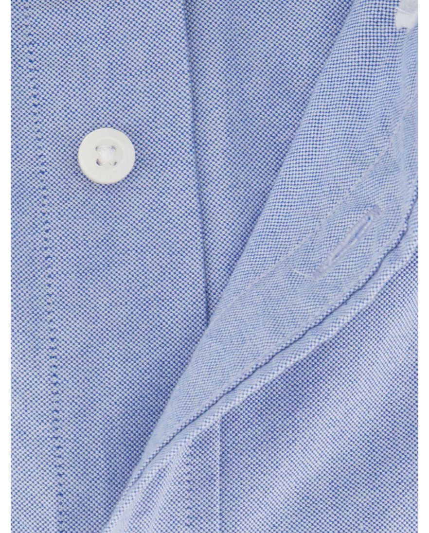Polo Ralph Lauren overhemd effen blauw button-down