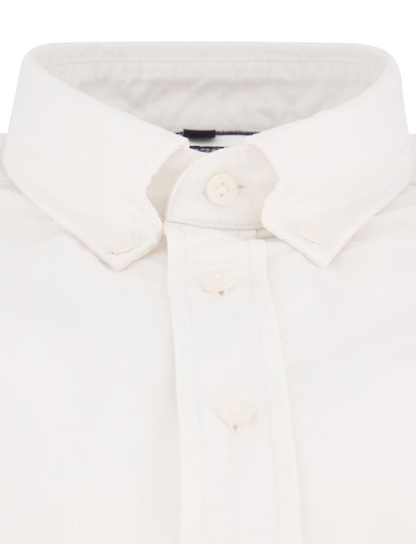 katoenen overhemd Tommy Hilfiger effen wit button-down
