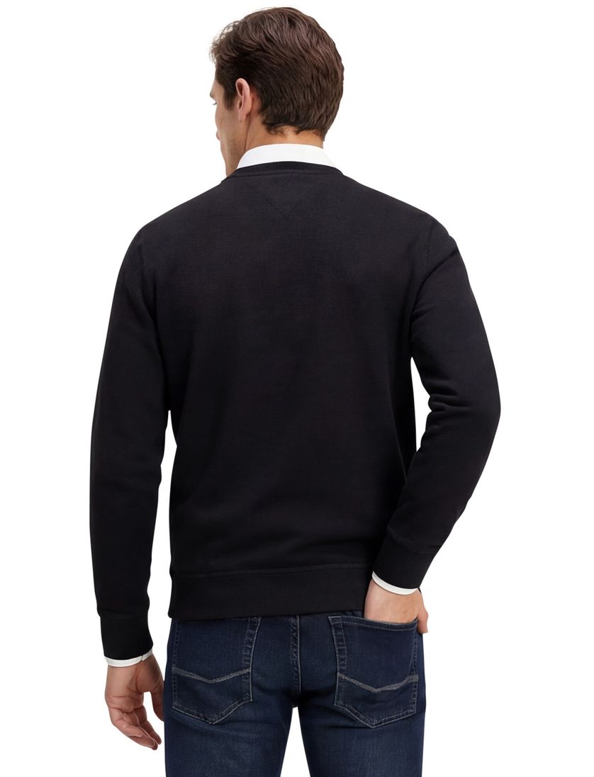 Tommy Hilfiger sweater zwart effen