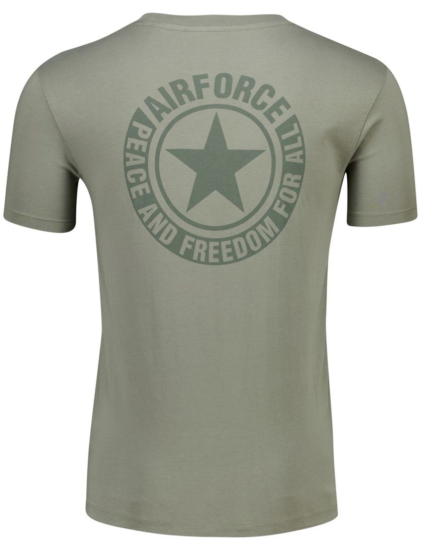 t-shirt Airforce groen