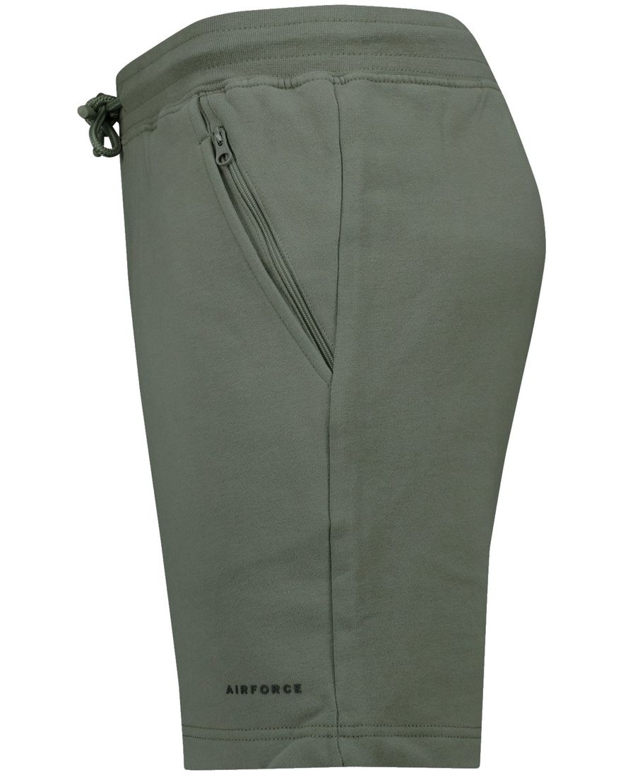 Airforce bermuda groen effen