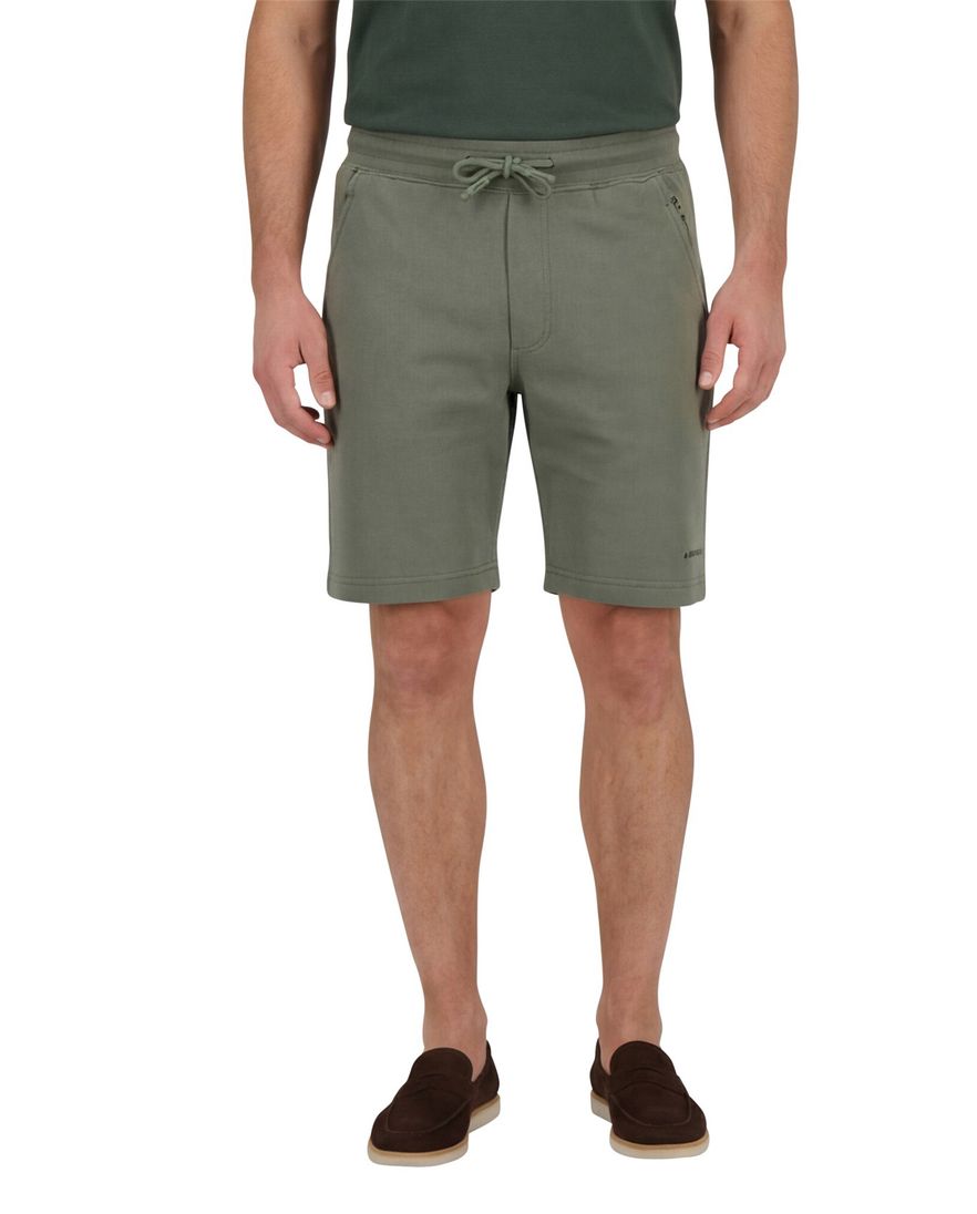 Airforce bermuda groen effen