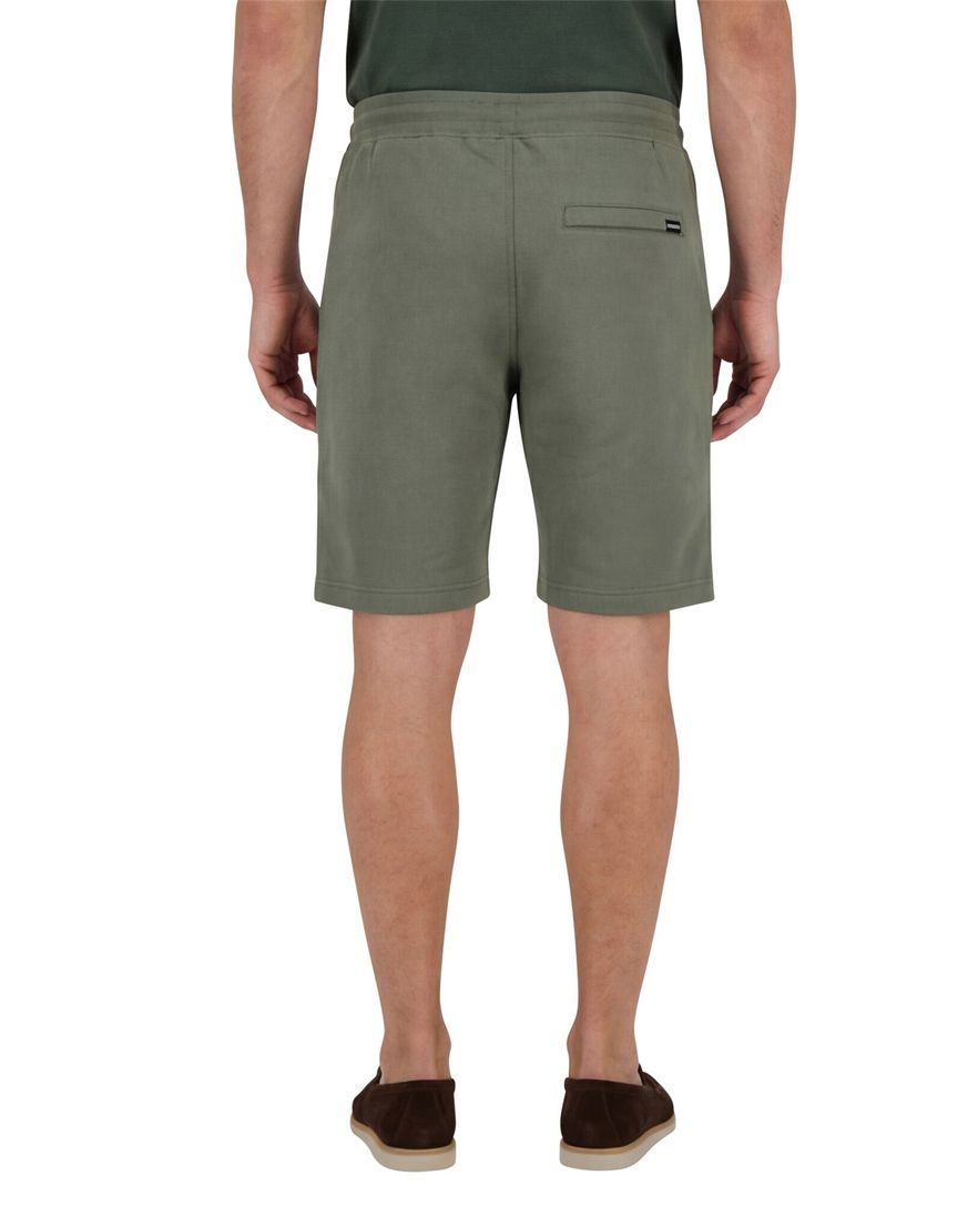 Airforce bermuda groen effen