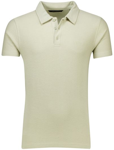Airforce Airforce Woven polo beige korte mouw katoen