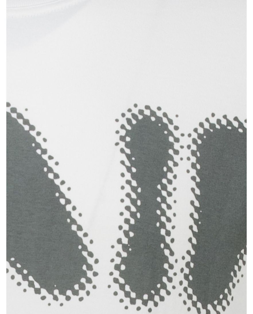 Airforce T-shirt wit korte mouw met print katoen