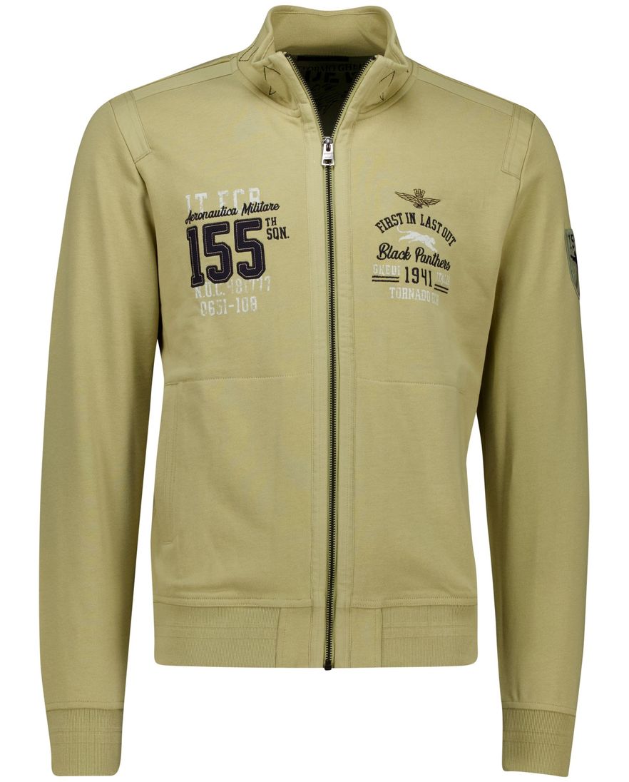 Aeronautica Militare regular fit vest beige