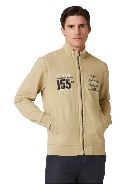 Aeronautica Militare regular fit vest beige