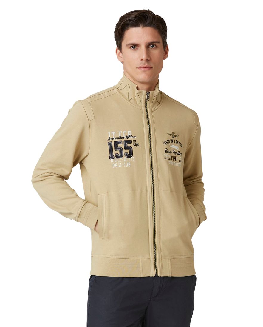 Aeronautica Militare regular fit vest beige