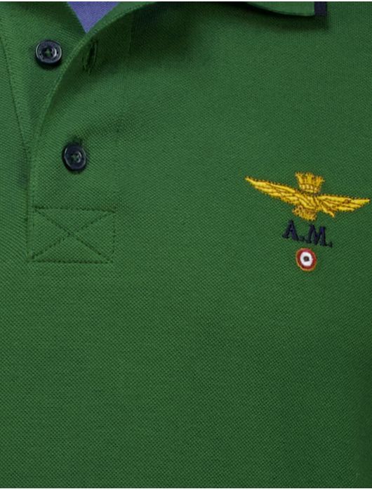 Aeronautica Militare polo groen pique