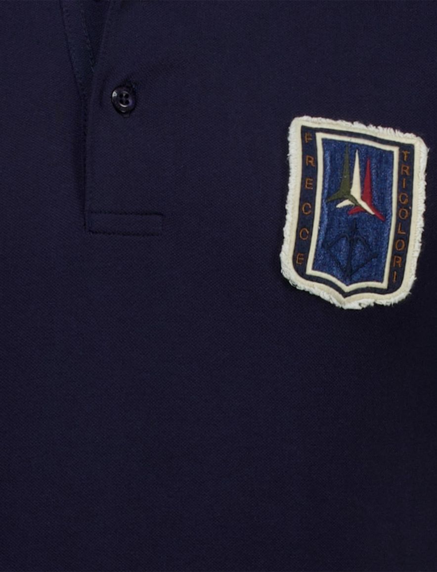 Aeronautica Militare regular fit polo navy