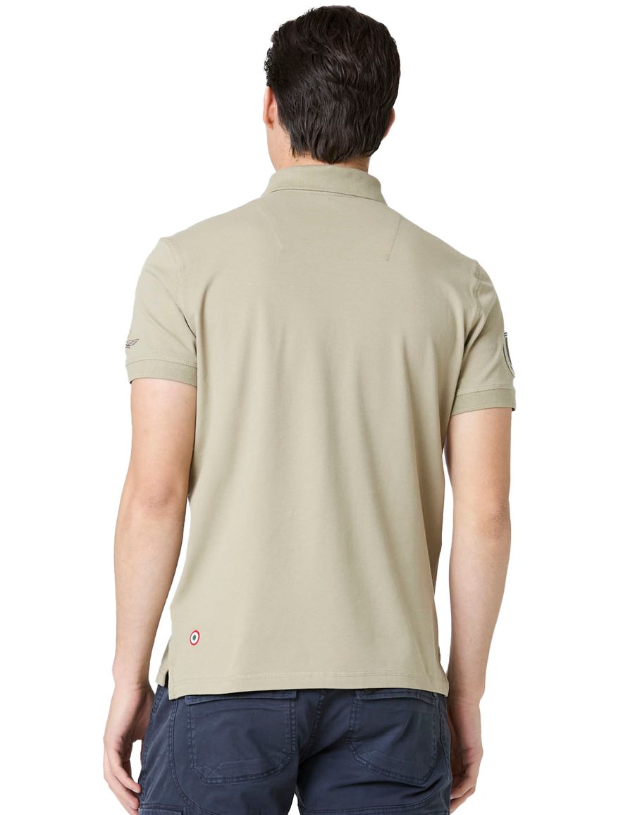 Aeronautica Militare regular fit polo khaki