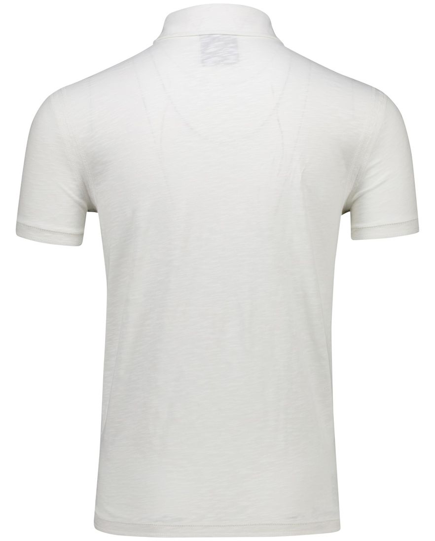 Aeronautica Militare polo wit gemeleerd Regular Fit jersey