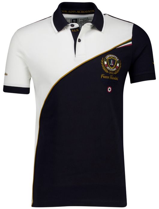 Aeronautica Militare polo navy crème