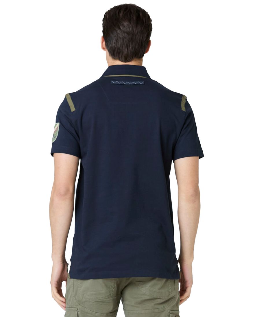 Aeronautica Militare polo donkerblauw katoen