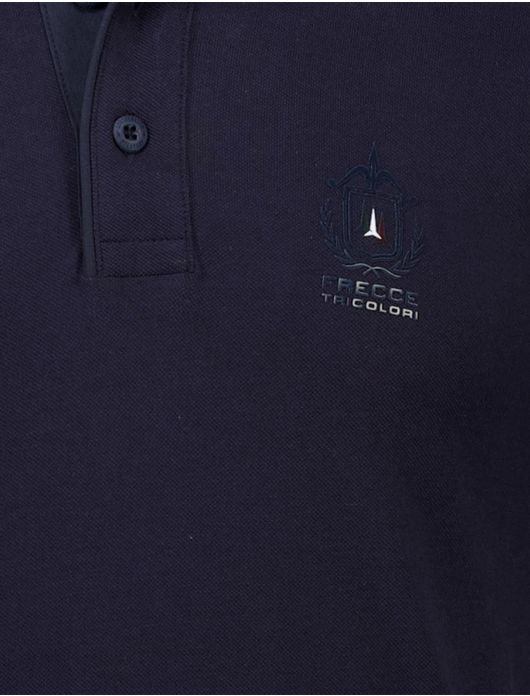 Aeronautica Militare polo donkerblauw effen