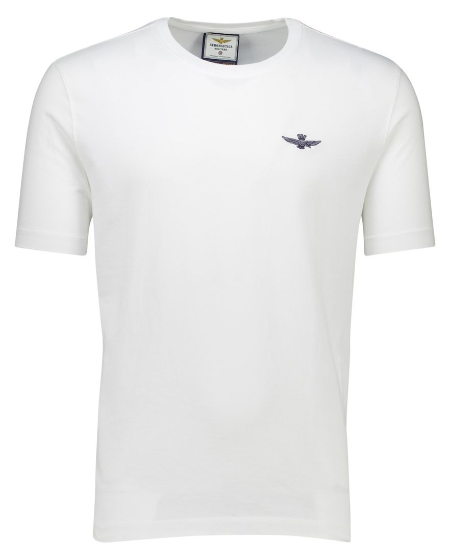Aeronautica Militare T-shirt wit effen korte mouw