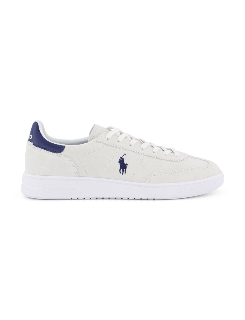 Polo Ralph Lauren sneakers wit met donkerblauw geprint