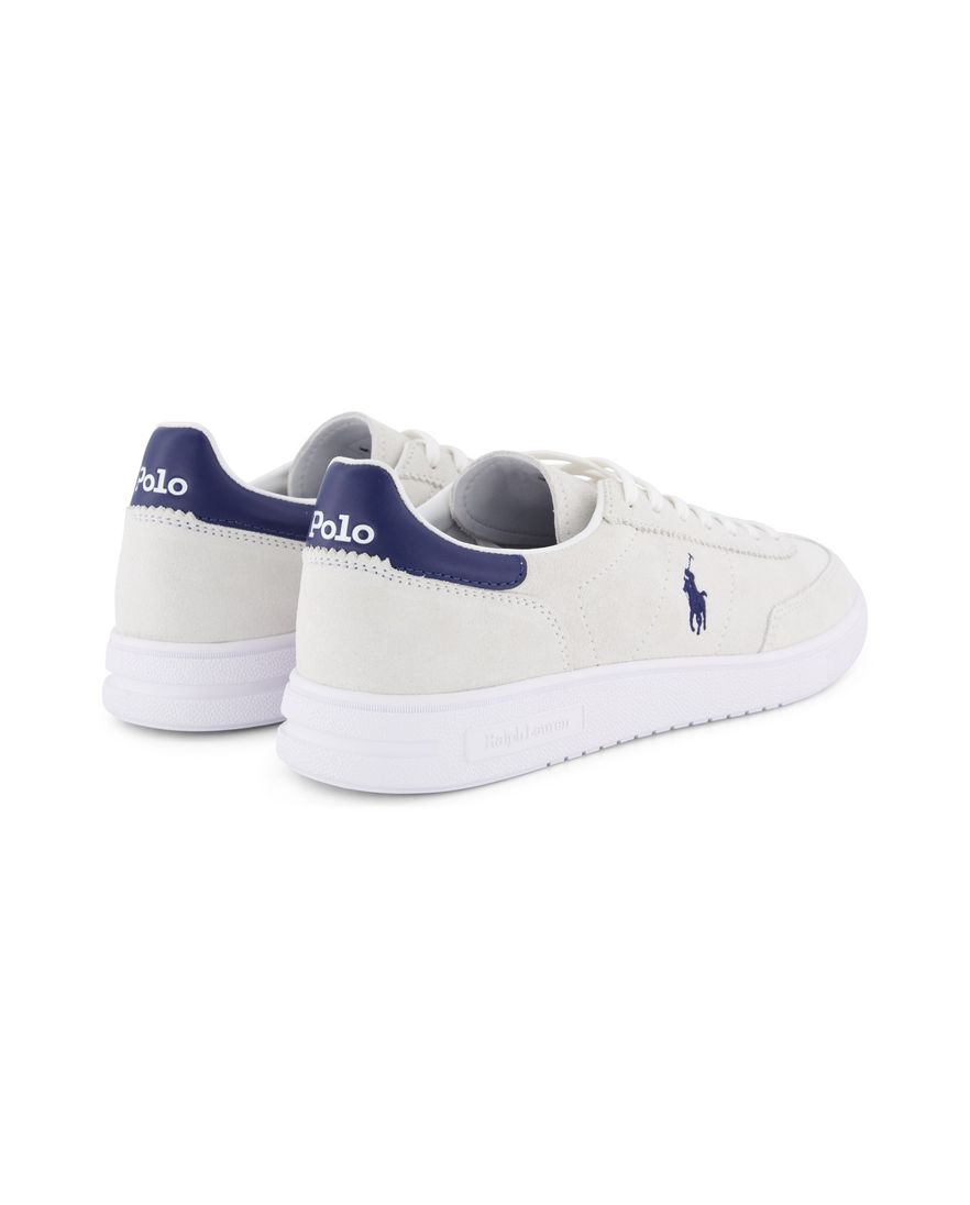 Polo Ralph Lauren sneakers wit met donkerblauw laag