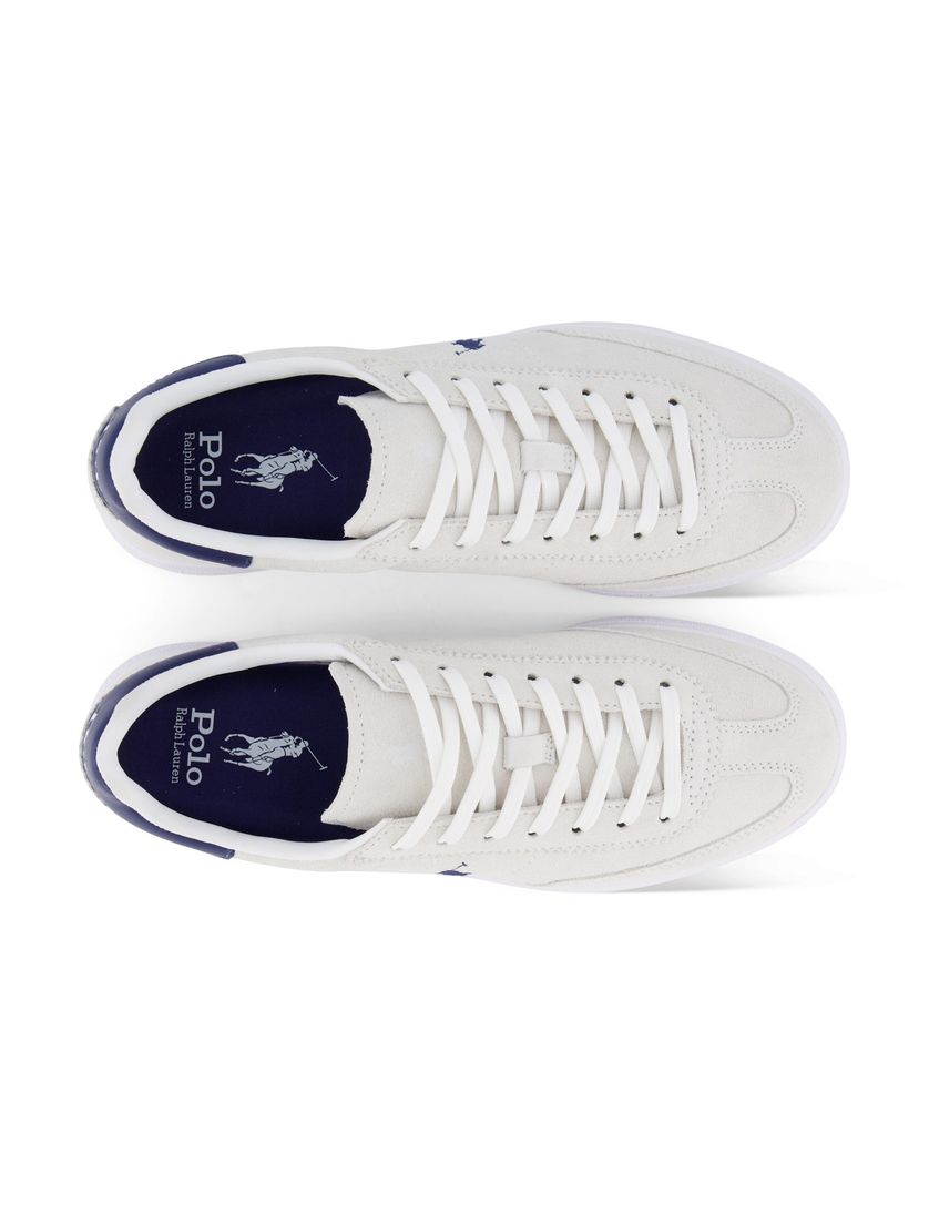 Polo Ralph Lauren sneakers wit met donkerblauw geprint