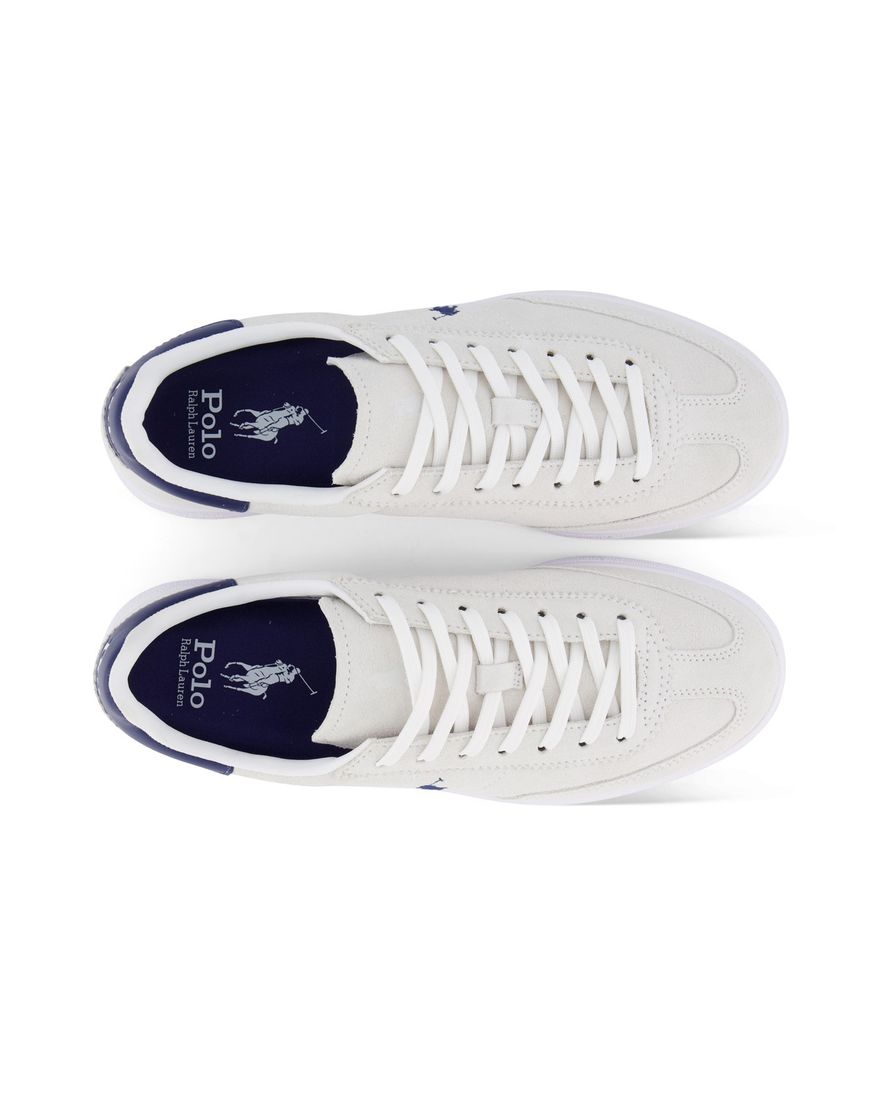 Polo Ralph Lauren sneakers wit met donkerblauw laag