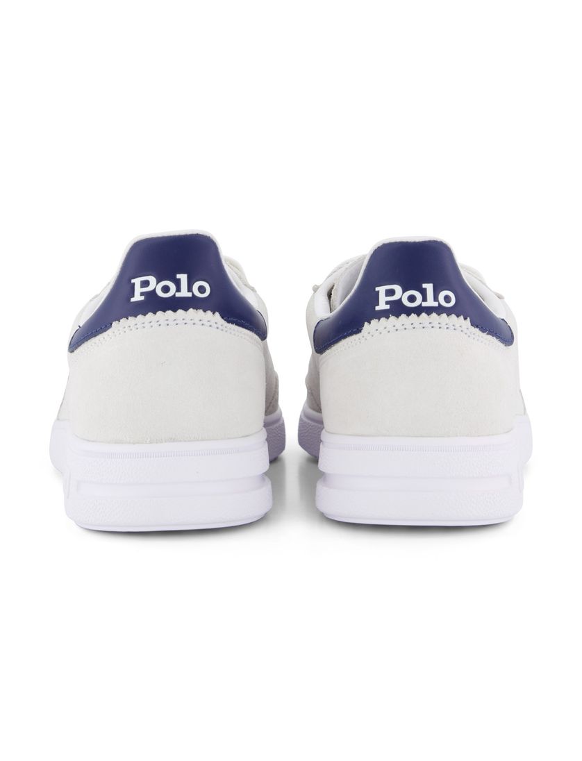 Polo Ralph Lauren sneakers wit met donkerblauw geprint