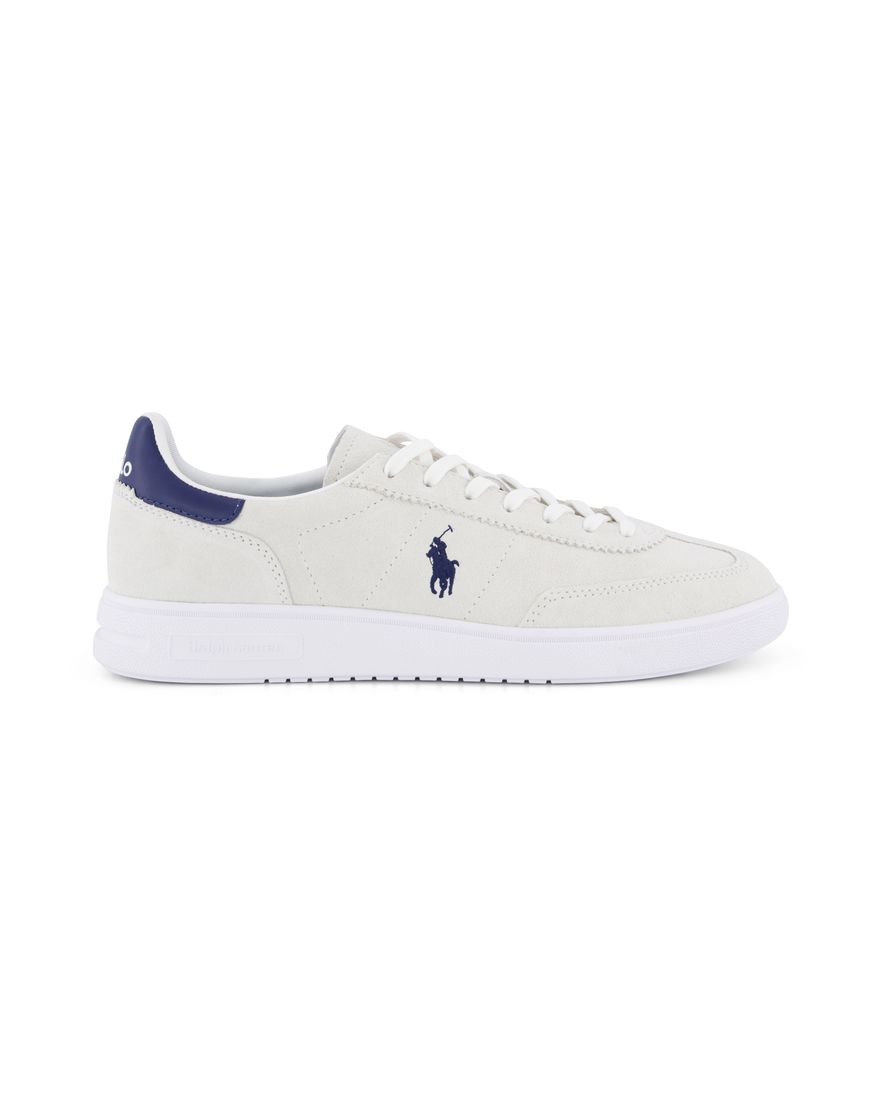 Polo Ralph Lauren sneakers wit met donkerblauw laag