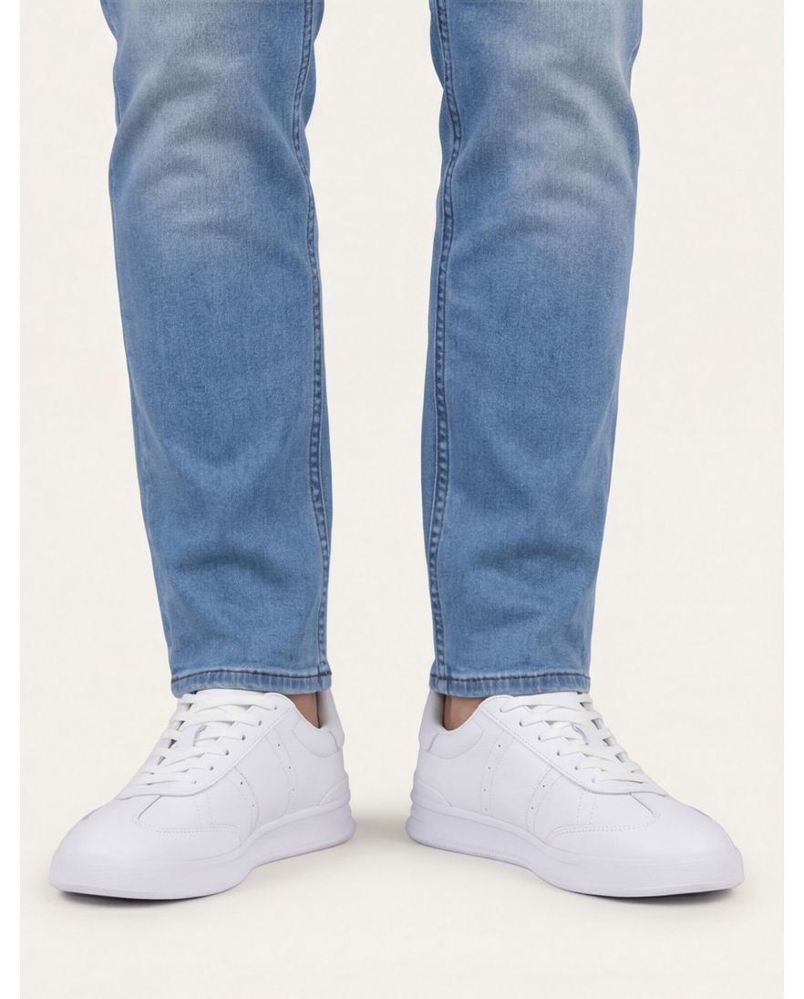 Polo Ralph Lauren lage sneakers wit effen