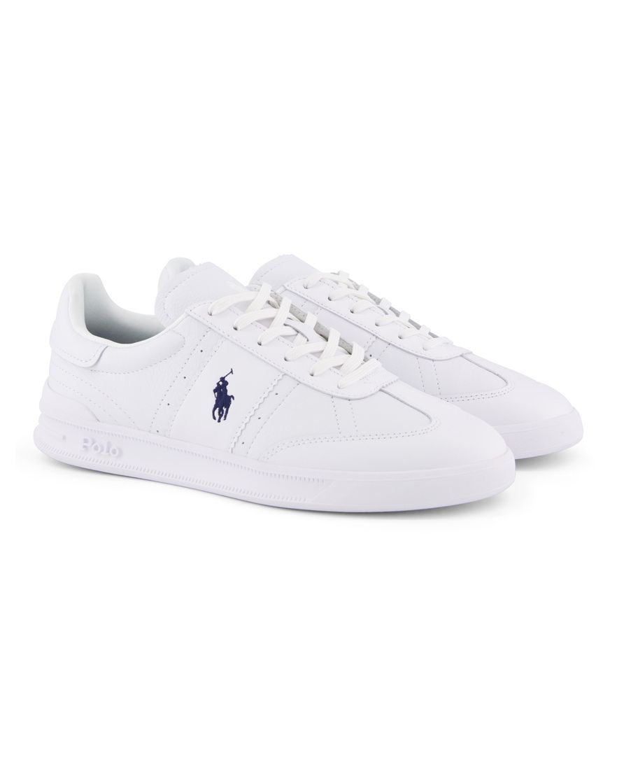 Polo Ralph Lauren lage sneakers wit effen