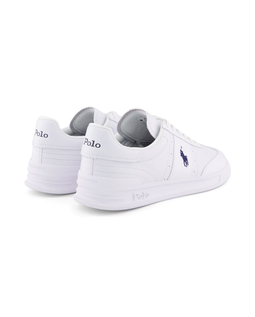 Polo Ralph Lauren lage sneakers wit effen