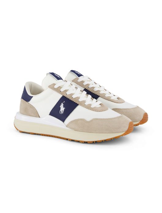 Polo Ralph Lauren sneakers wit navy en beige