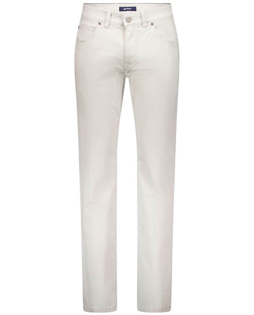 Gardeur broek 5-pocket wit normale fit