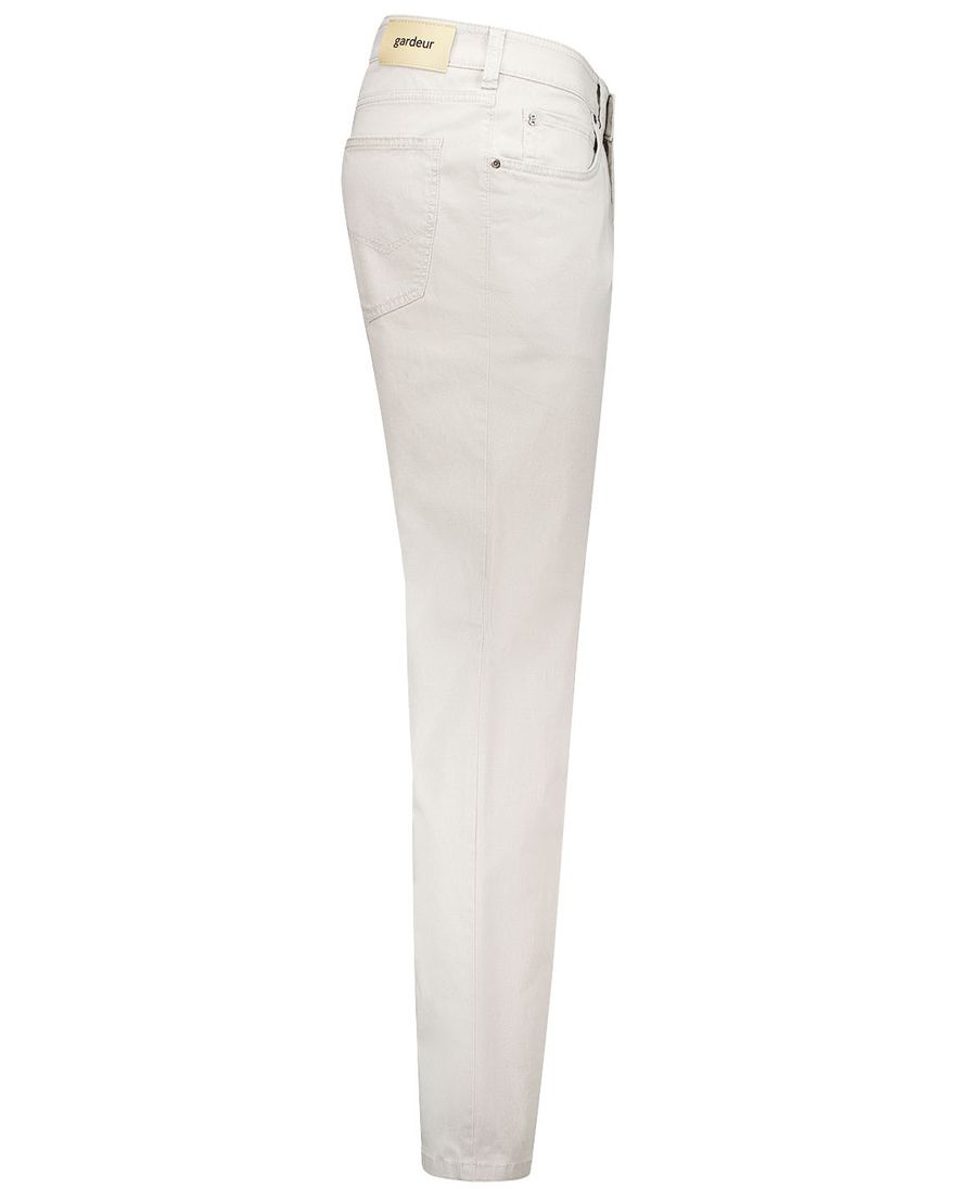 Gardeur broek 5-pocket wit normale fit