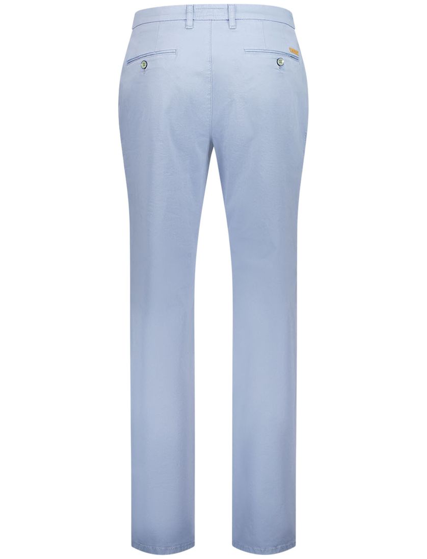 Gardeur Pantalon katoen lichtblauw effen