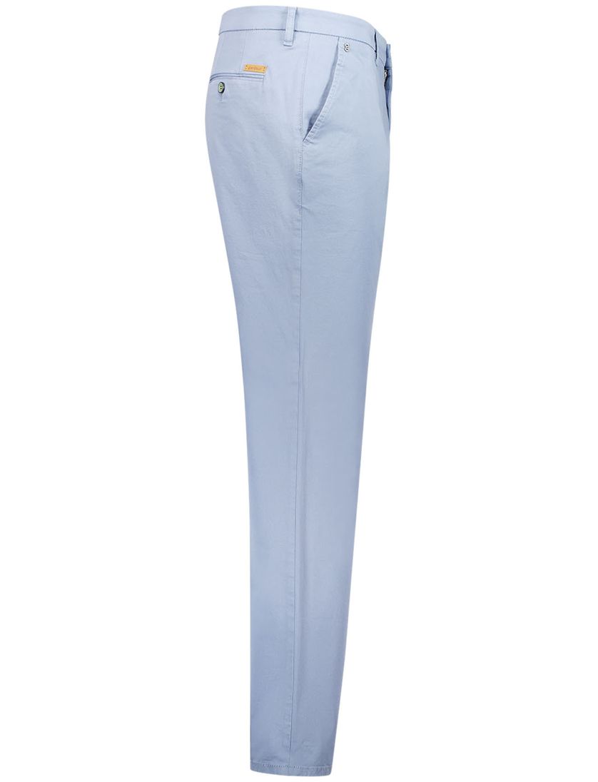 Gardeur Pantalon katoen lichtblauw effen