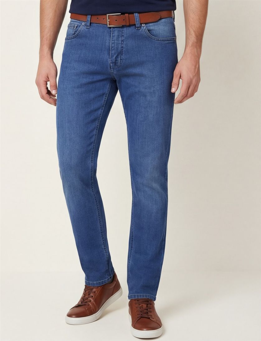 jeans Gardeur Sandro blauw 5-pocket