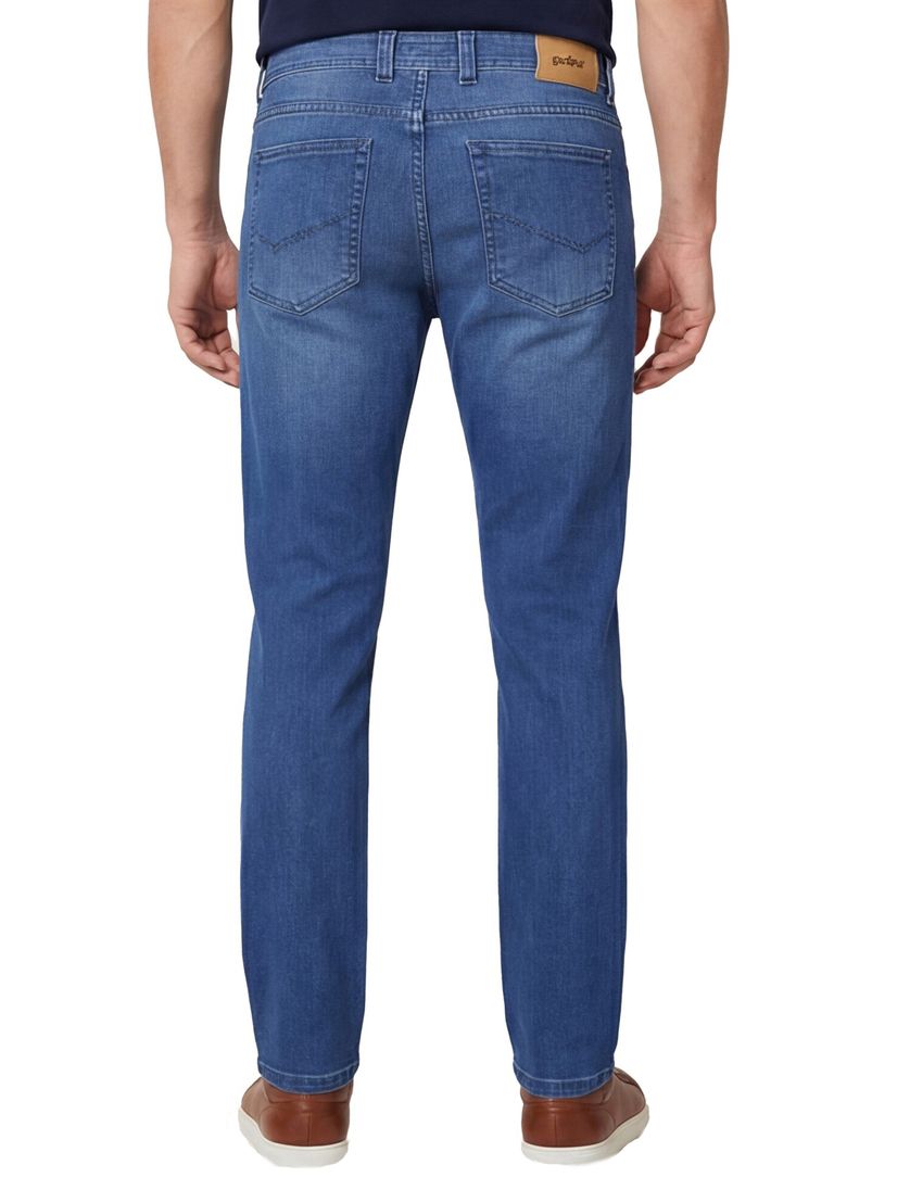 jeans Gardeur Sandro blauw 5-pocket