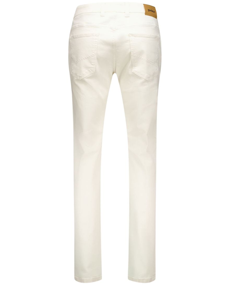 Gardeur Pantalon 5-p creme effen katoen