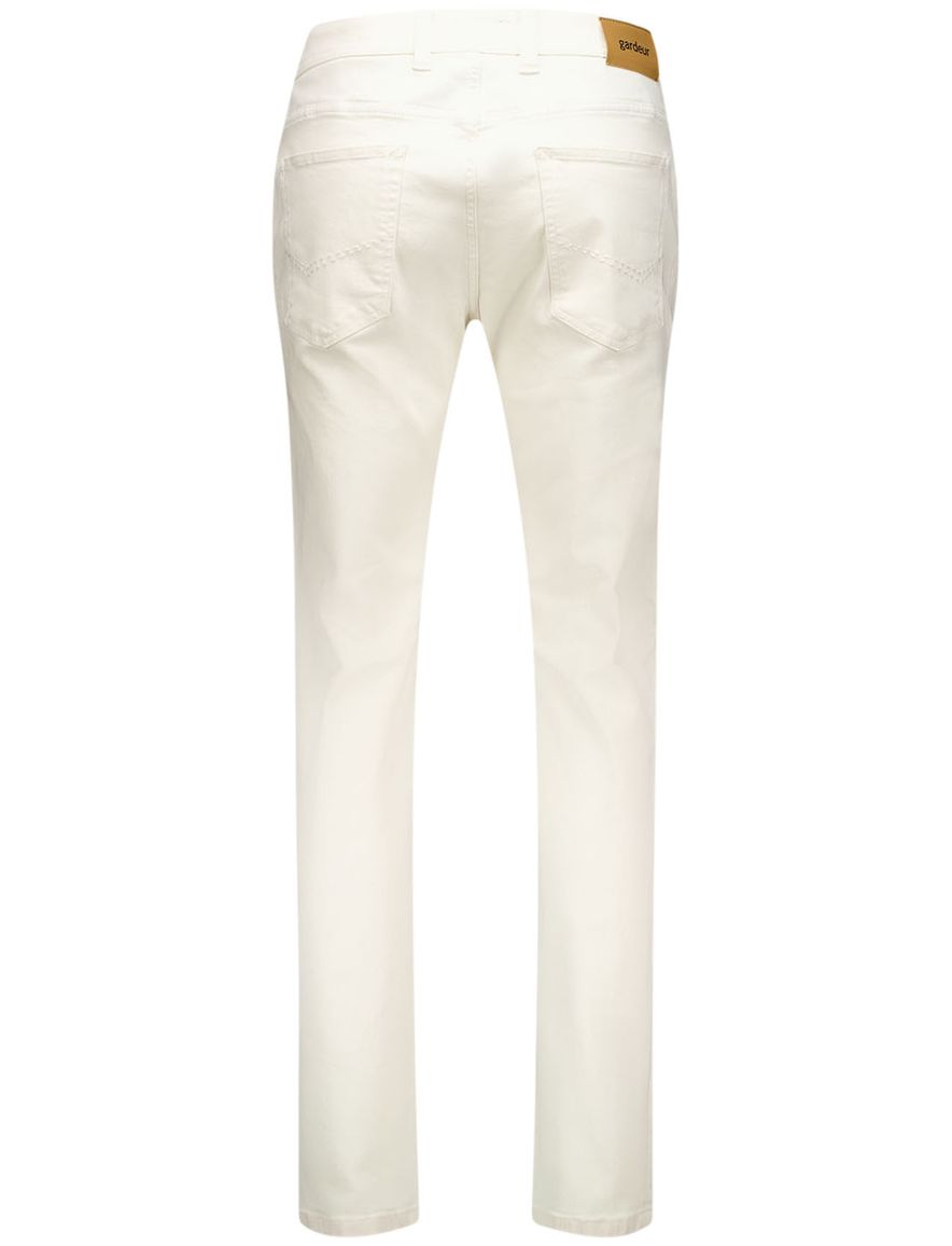 Gardeur Pantalon 5-p creme effen katoen
