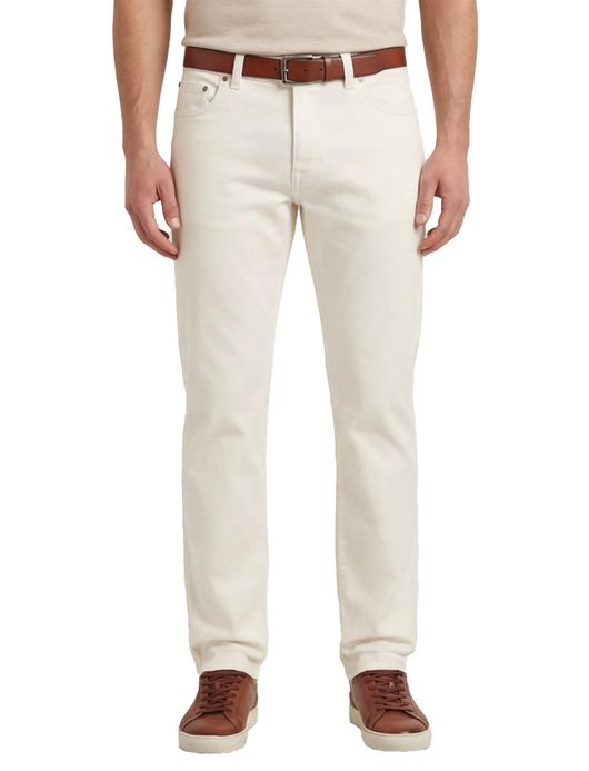 Gardeur Pantalon 5-p creme effen katoen