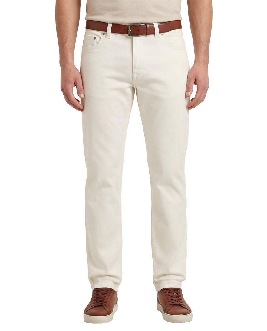 Gardeur Pantalon 5-p creme effen katoen