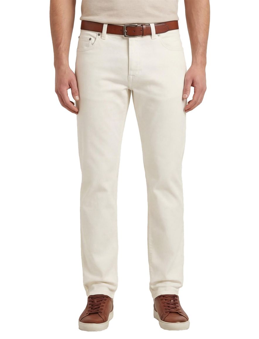 Gardeur Pantalon 5-p creme effen katoen