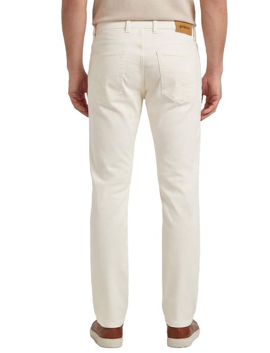 Gardeur Pantalon 5-p creme effen katoen