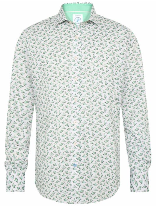 casual overhemd groen A Fish Named Fred