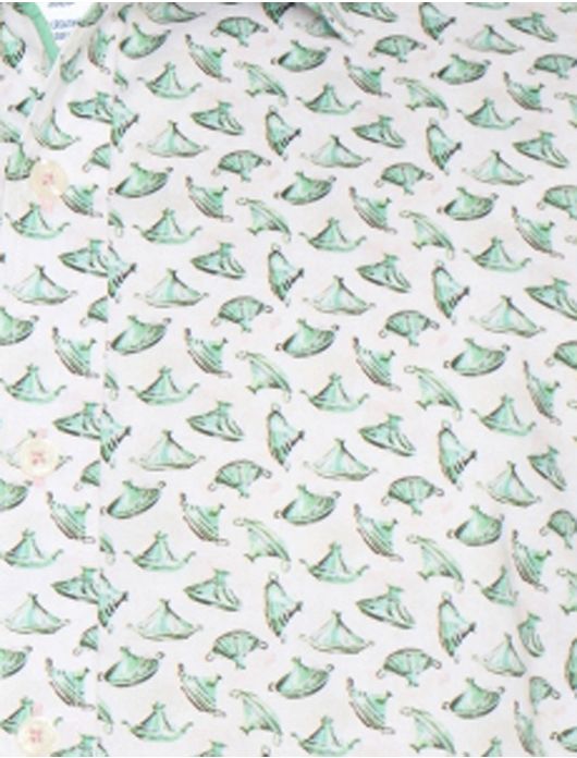 casual overhemd groen A Fish Named Fred