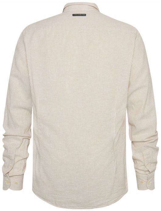 casual overhemd beige A Fish Named Fred