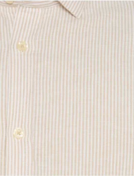 casual overhemd beige A Fish Named Fred