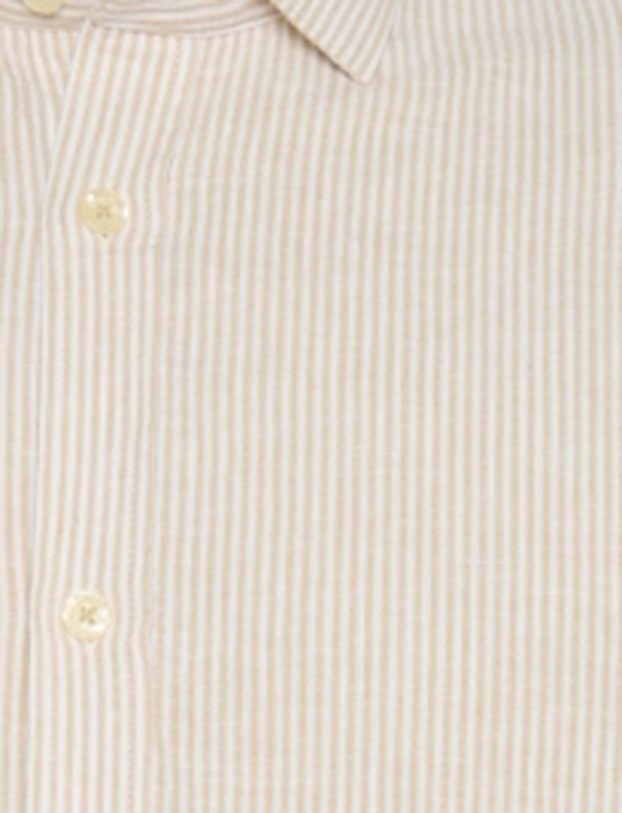 casual overhemd beige A Fish Named Fred