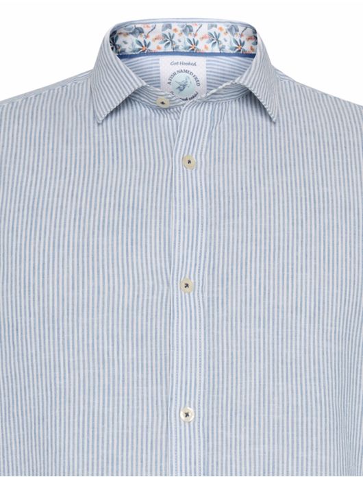 casual overhemd blauw A Fish Named Fred