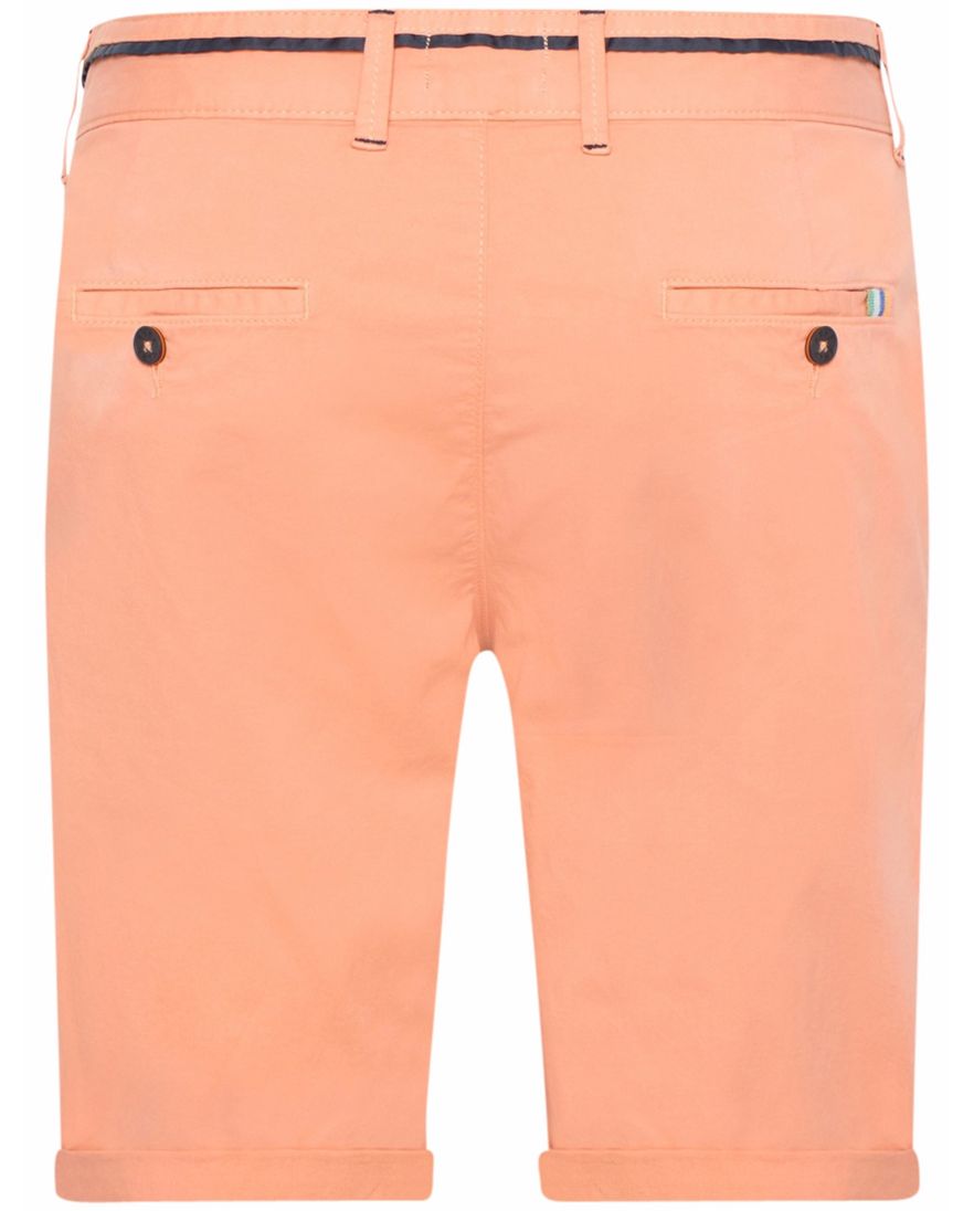 A Fish Named Fred bermuda oranje effen katoen