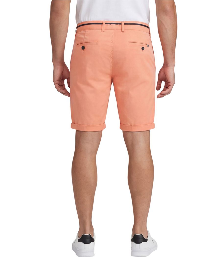 A Fish Named Fred bermuda oranje effen katoen